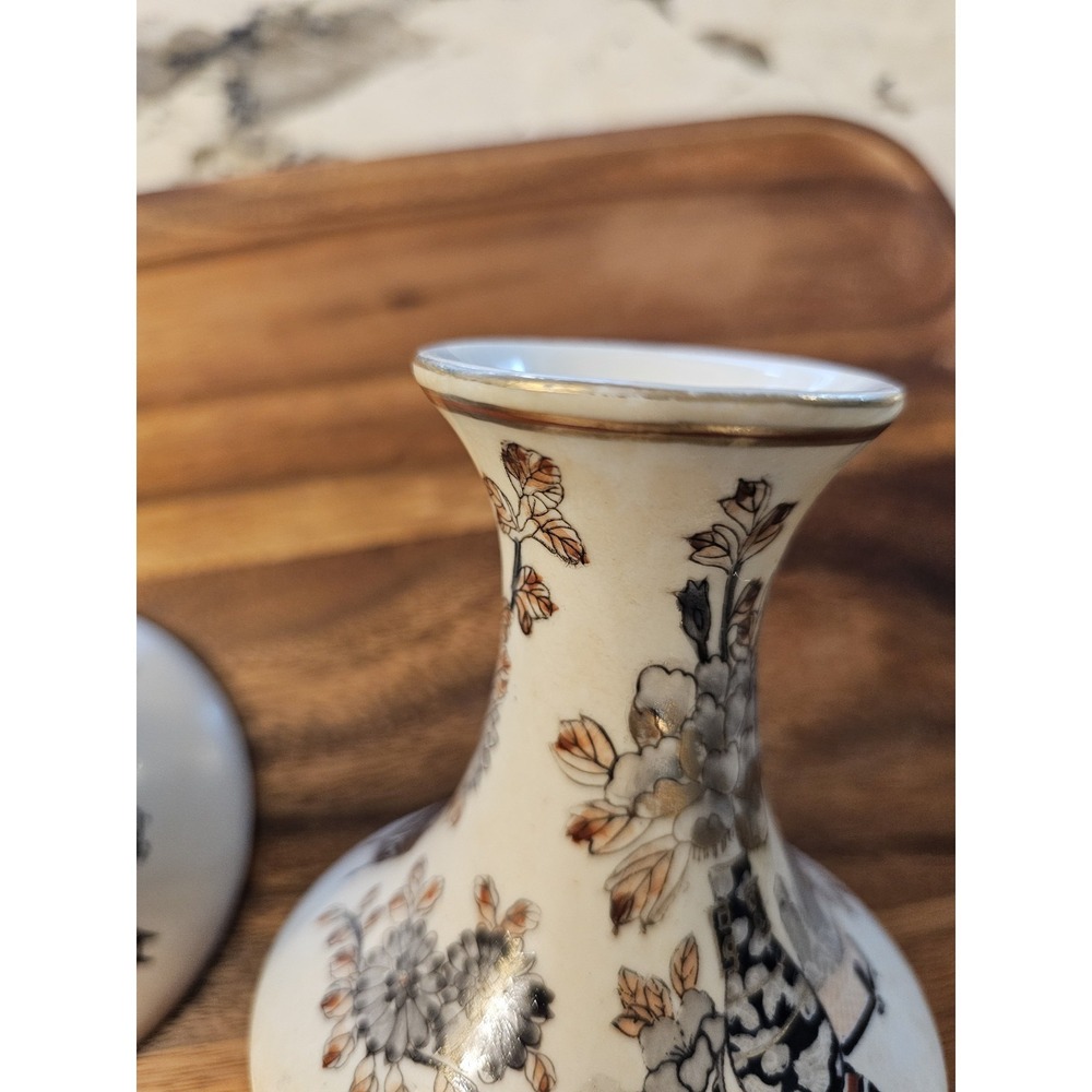 TWO Vintage‎ Toyo Hand Painted In Macau Ceramic Taper Candle Holders 4" - Picture 9 of 14